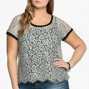 Torrid lace t shirt